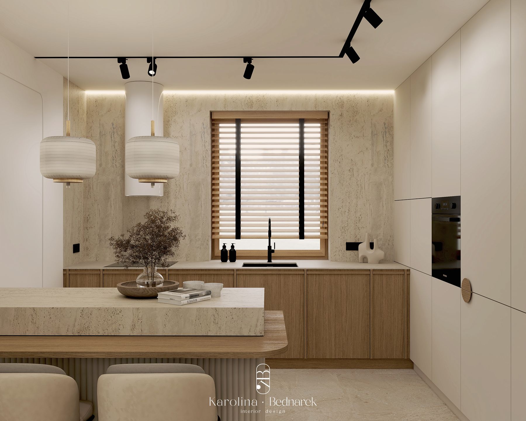 Dom Japandi – spokój i naturalne materiały – wnętrze 3